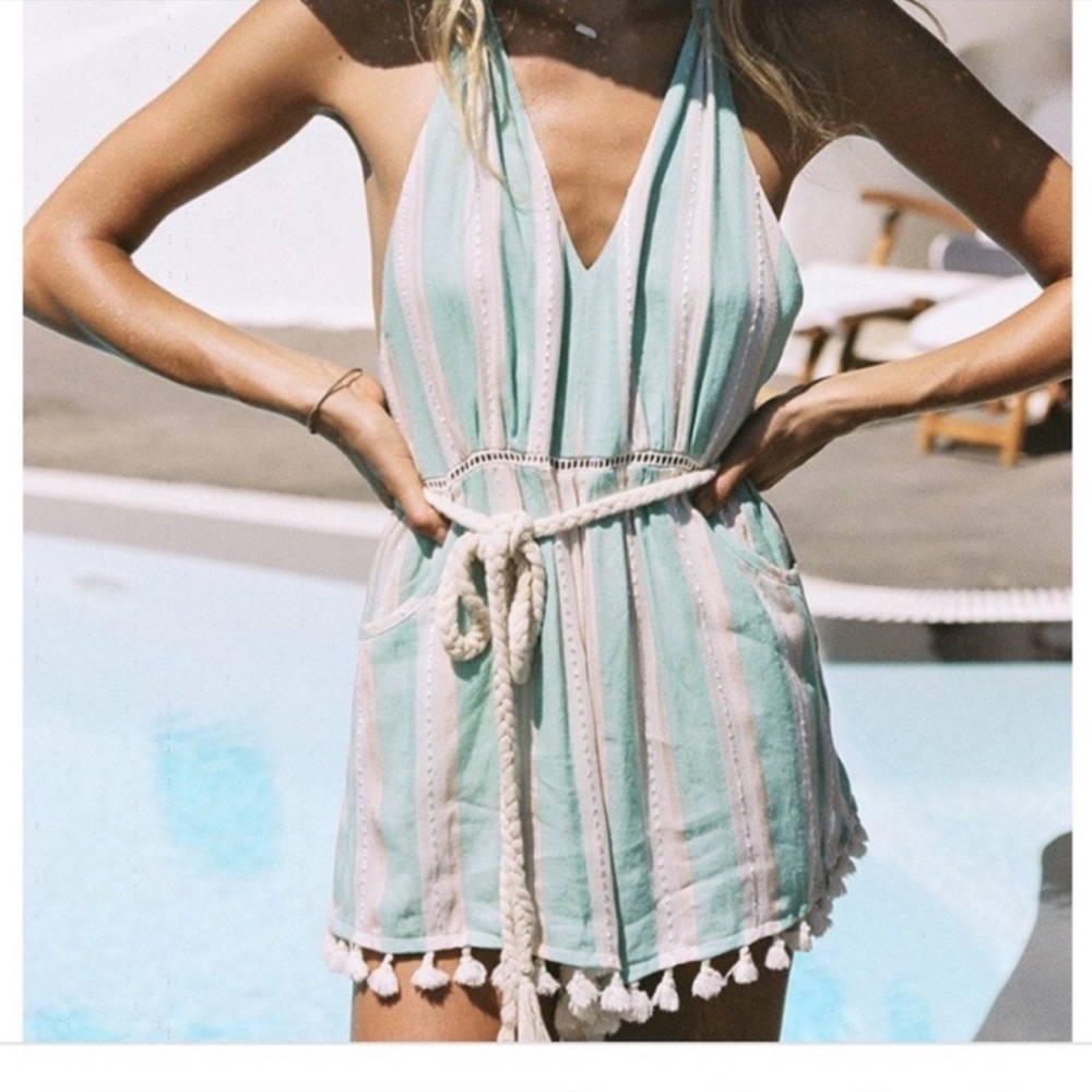 Spell & Gypsy Riviera Halter Playsuit